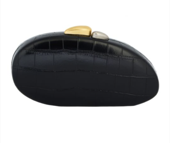 Οβάλ Τσάντα Μαύρη Clutch