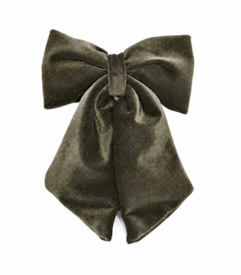 Βελούδινοι Φιόγκοι | Velvet Hair Bows – Moss Green