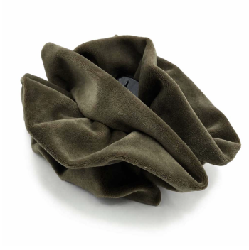 Βελούδινο Κλαμερ | Velvet Hair Claw Clip – Moss Green